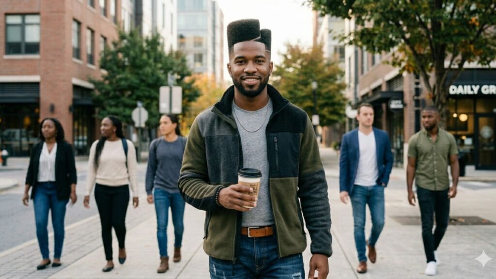 high top fade
