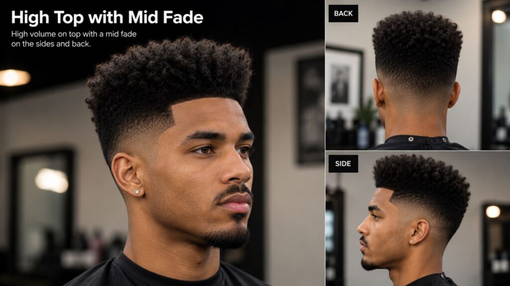 high top fade