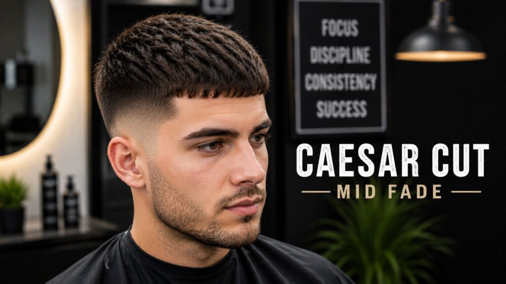 caesar haircut men