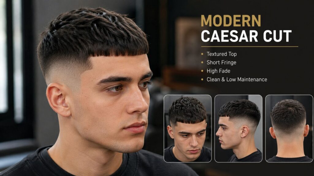 caesar haircut men