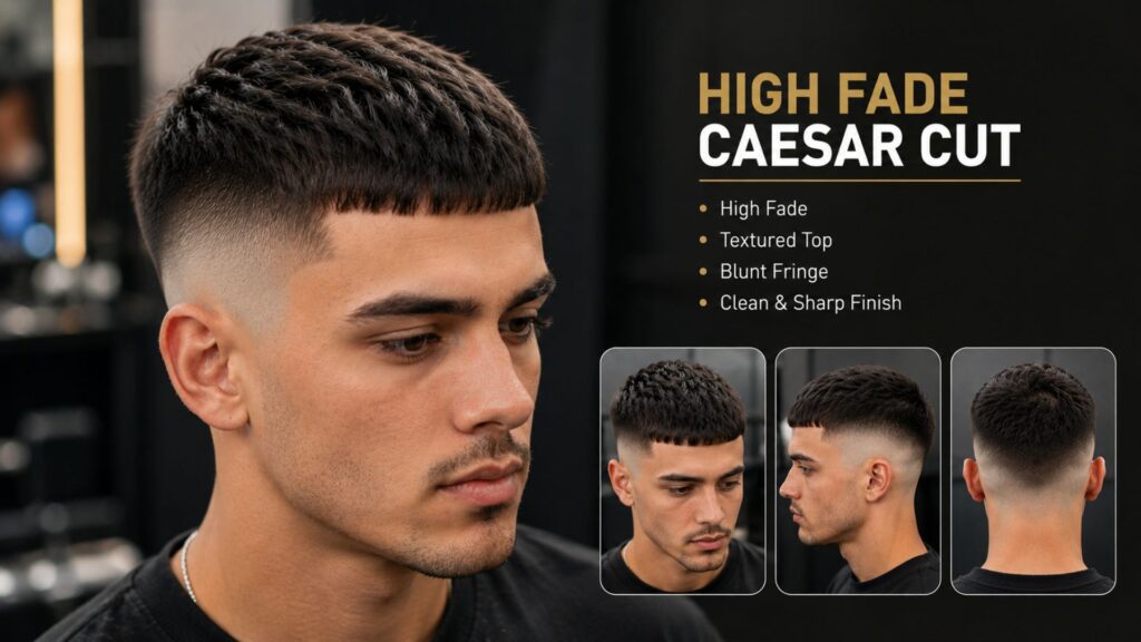 caesar haircut men
