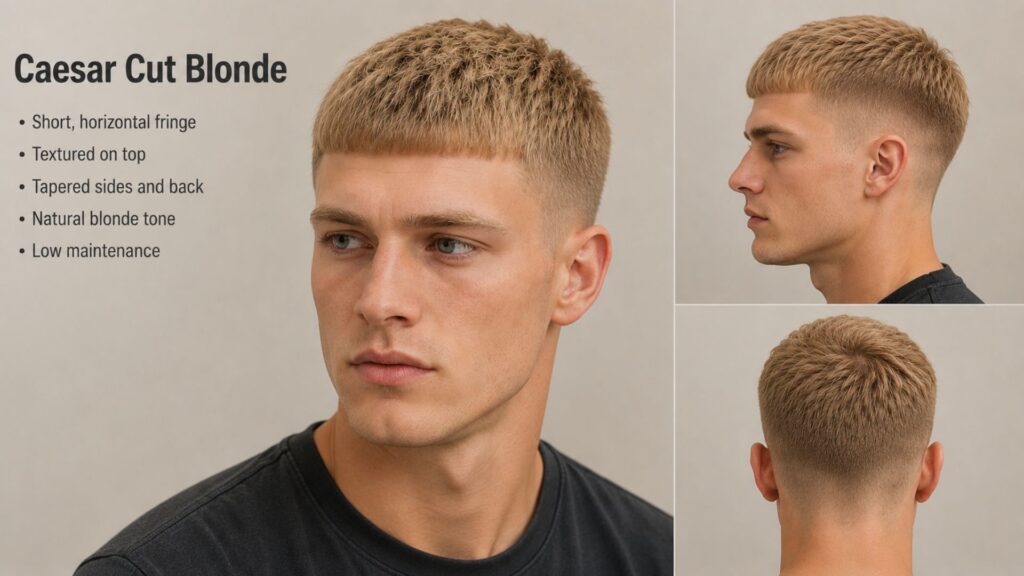 caesar haircut men