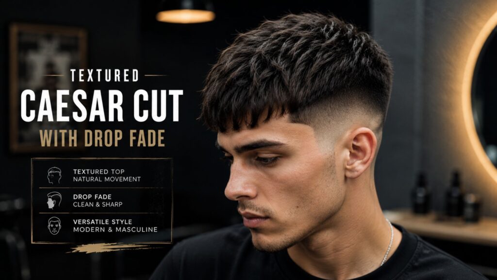 caesar haircut men