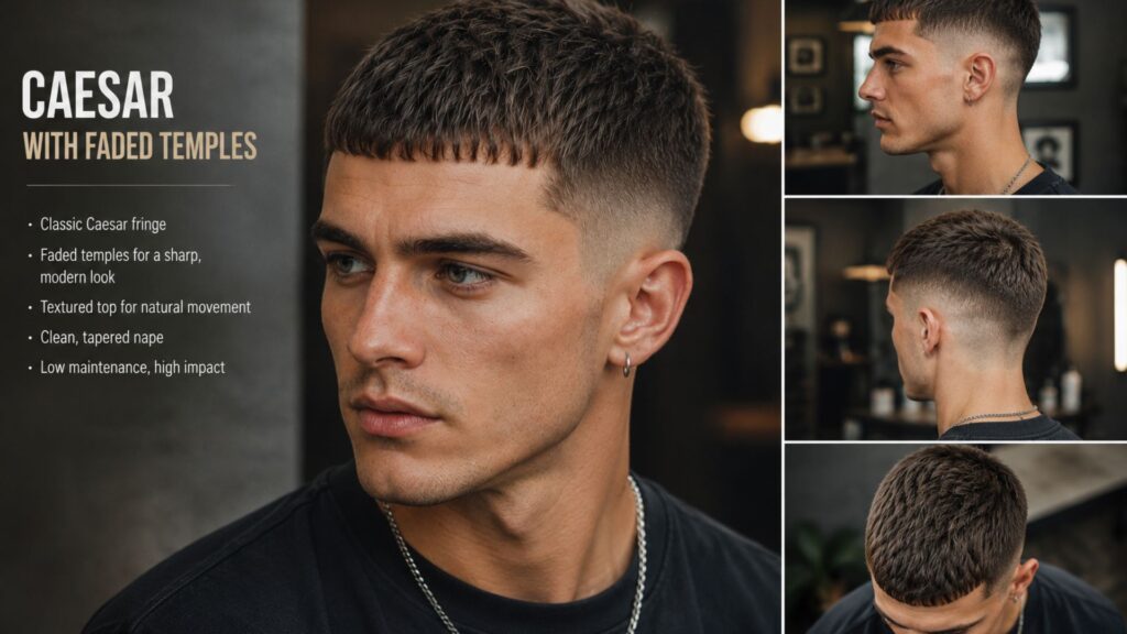 caesar haircut men