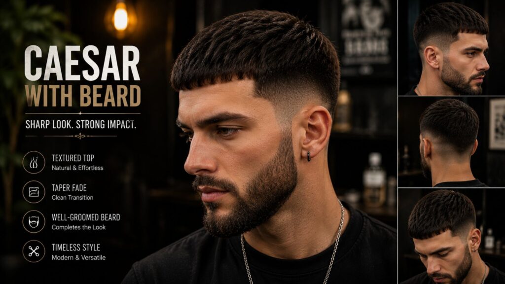 caesar haircut men