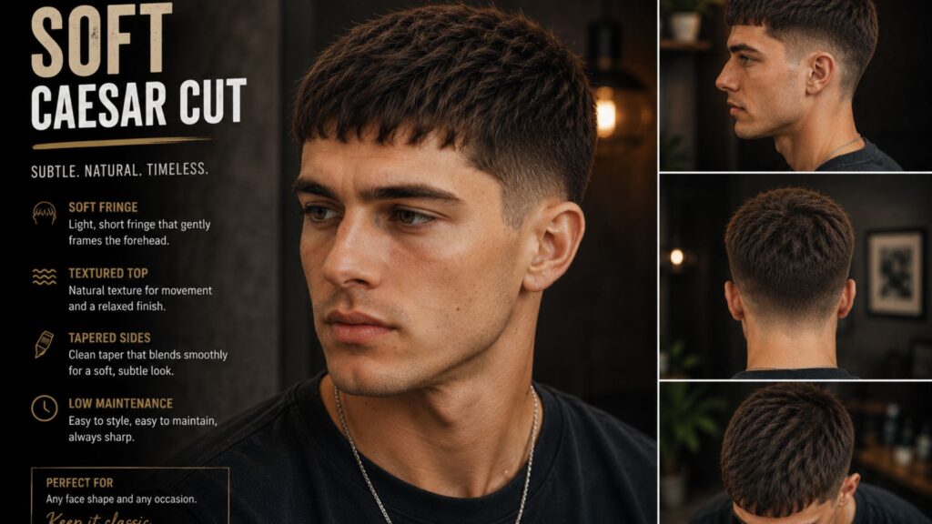 caesar haircut men