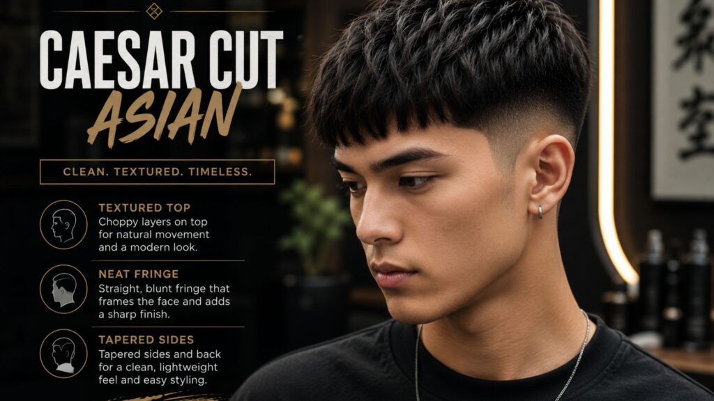 caesar haircut men