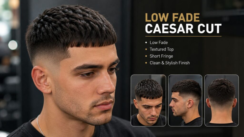 caesar haircut men