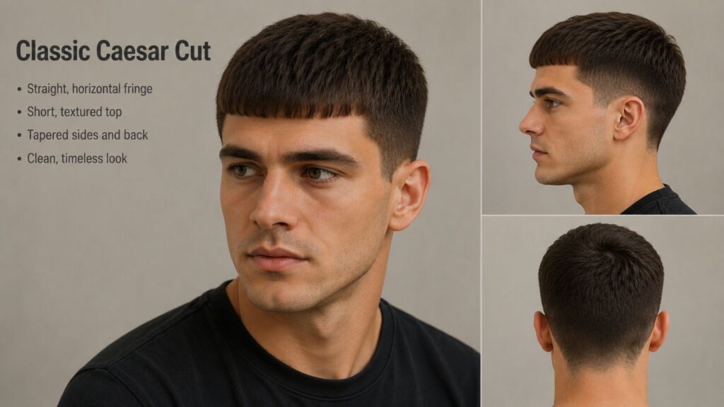 caesar haircut men