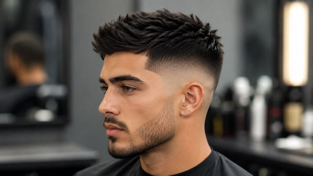 mid fade haircut