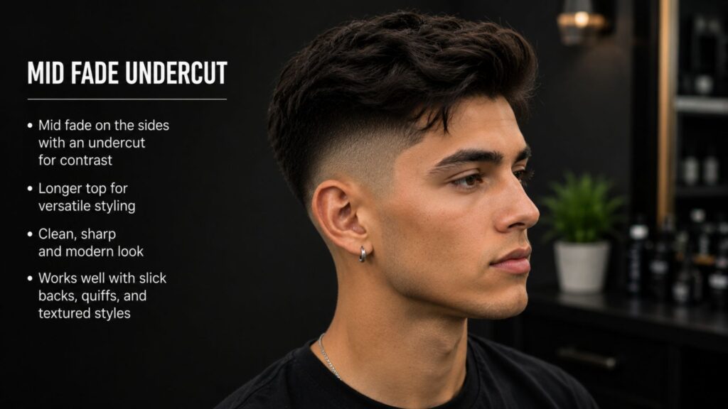 mid fade haircut