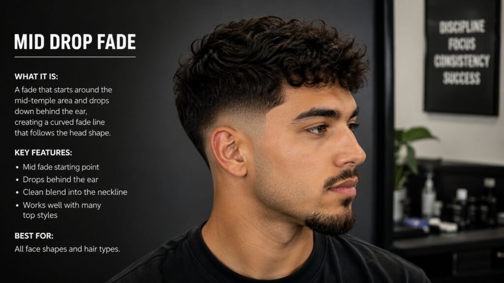 mid fade haircut