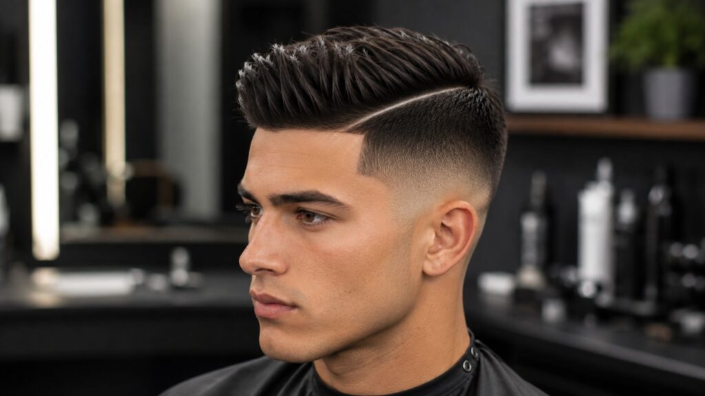 mid fade haircut