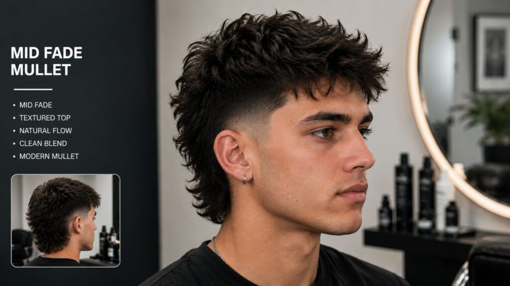 mid fade haircut