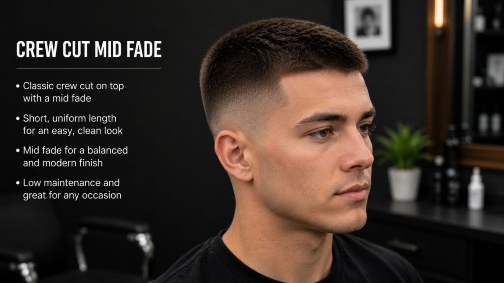 mid fade haircut