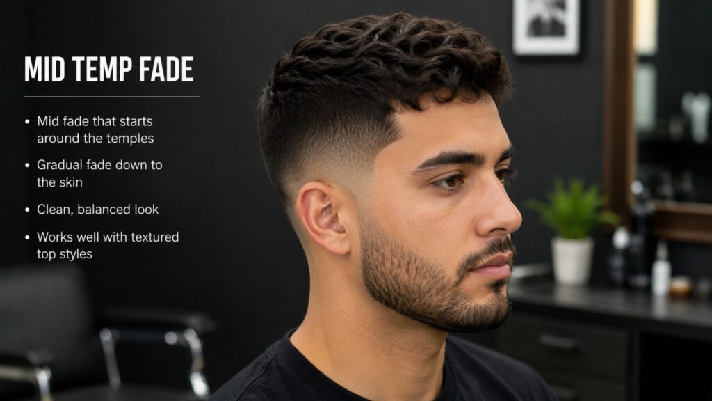 mid fade haircut