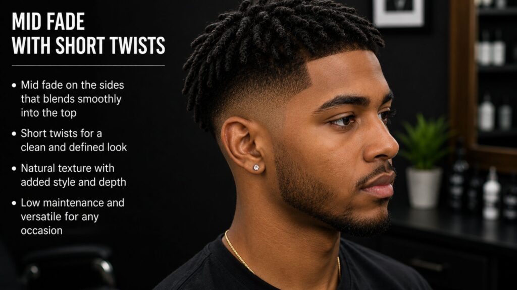 mid fade haircut