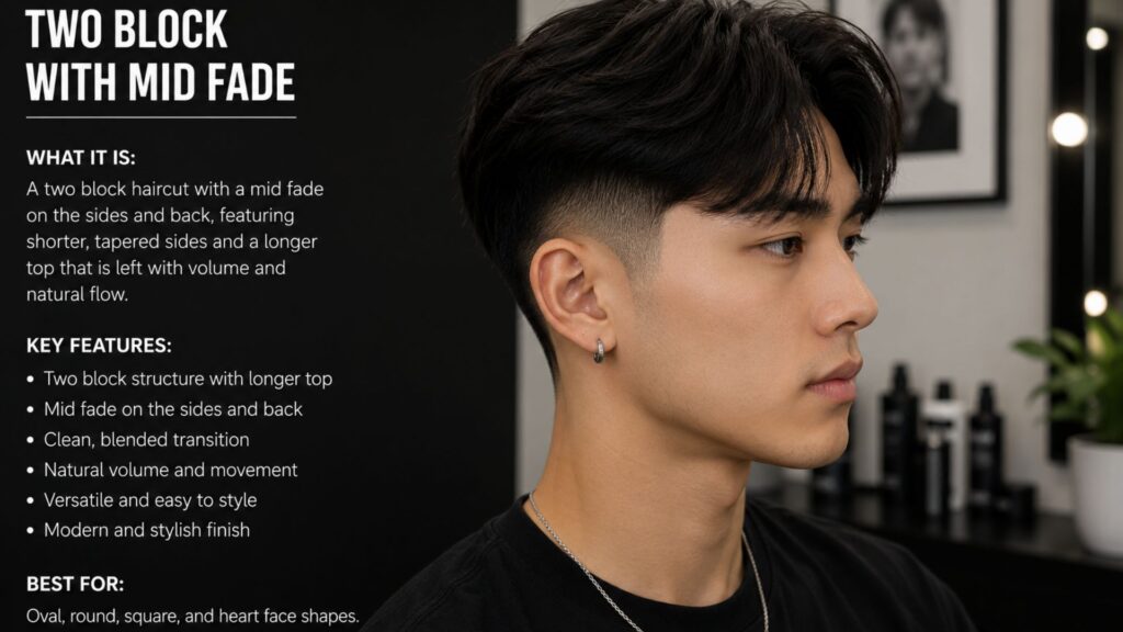 mid fade haircut