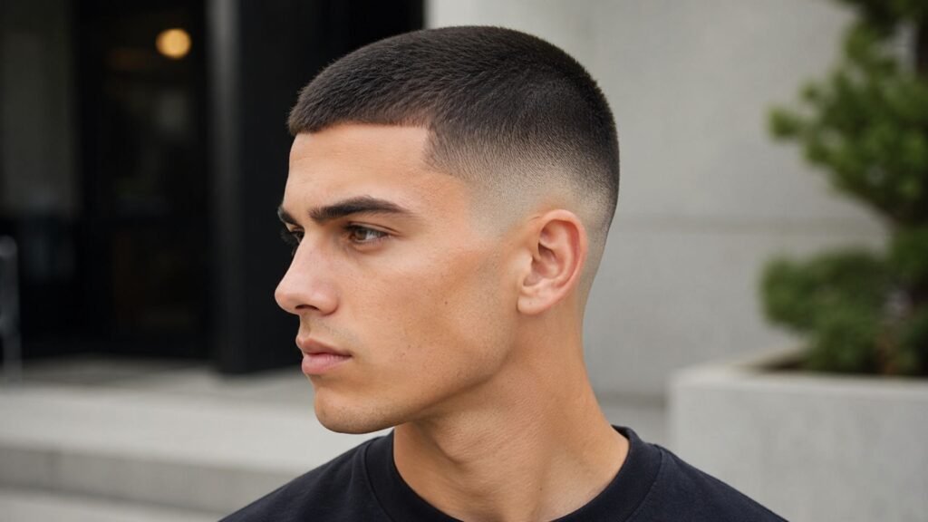 mid fade haircut