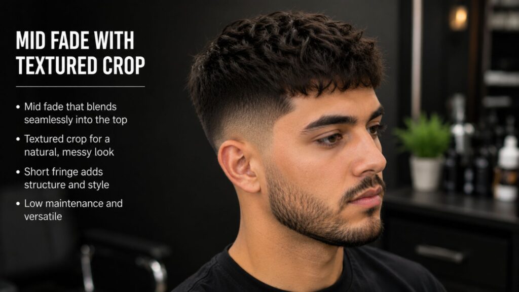 mid fade haircut