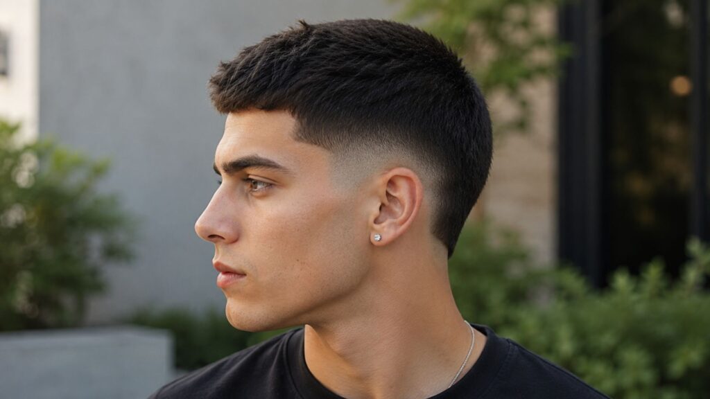 mid fade haircut