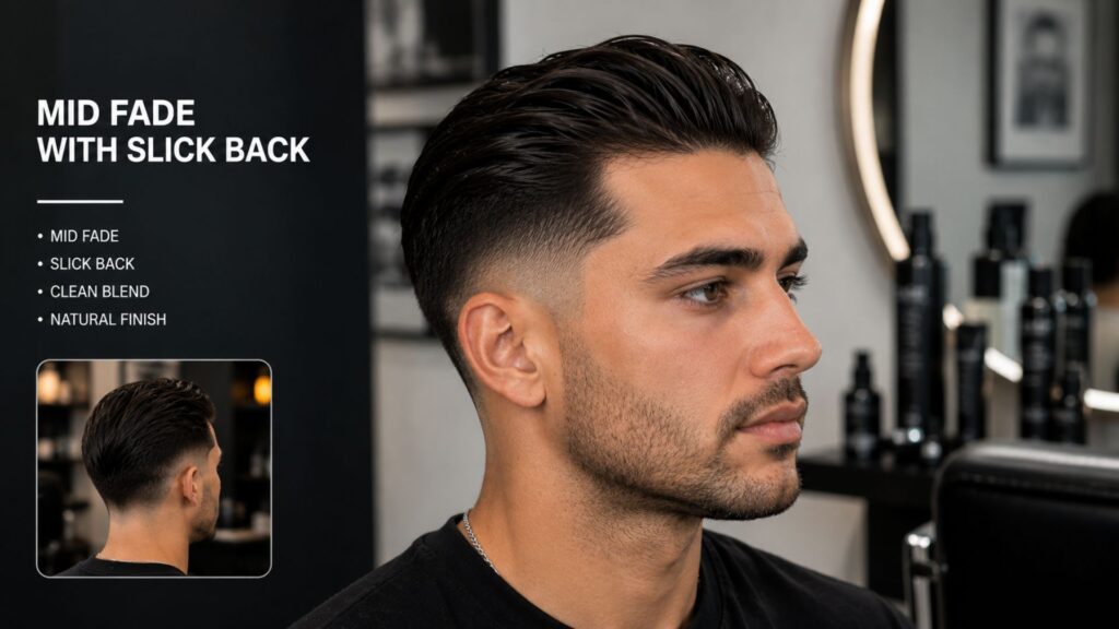 mid fade haircut