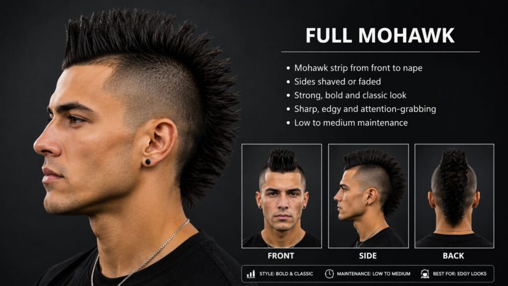 mohawk fade