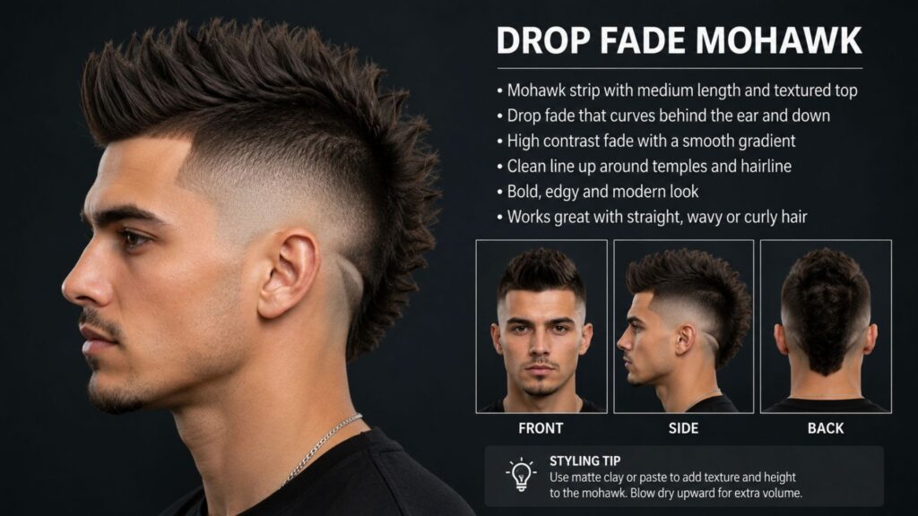 mohawk fade