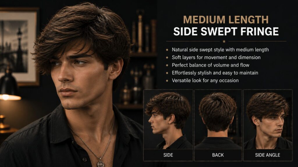 side swept fringe