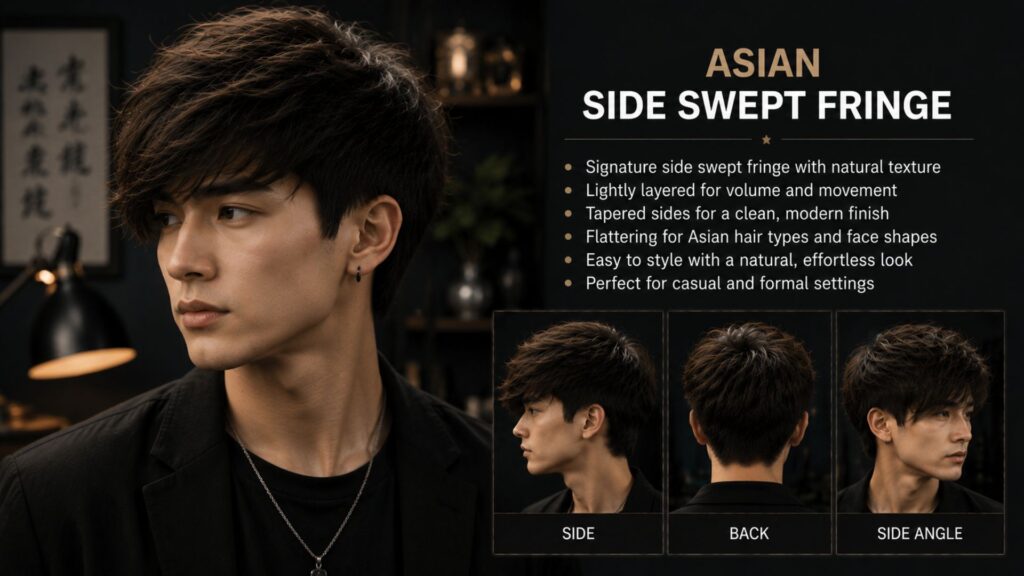 side swept fringe