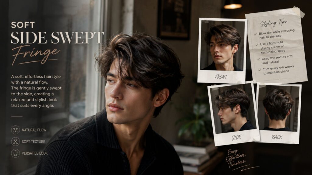 side swept fringe