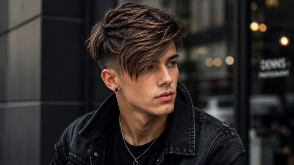 side swept fringe