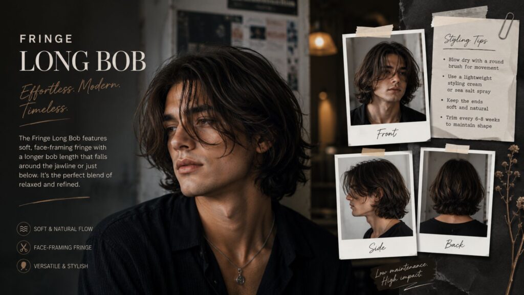 side swept fringe