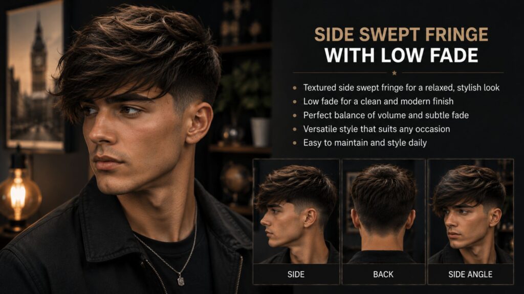 side swept fringe