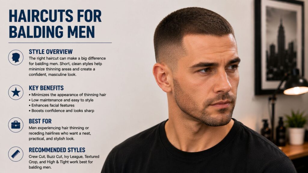 haircuts for balding men