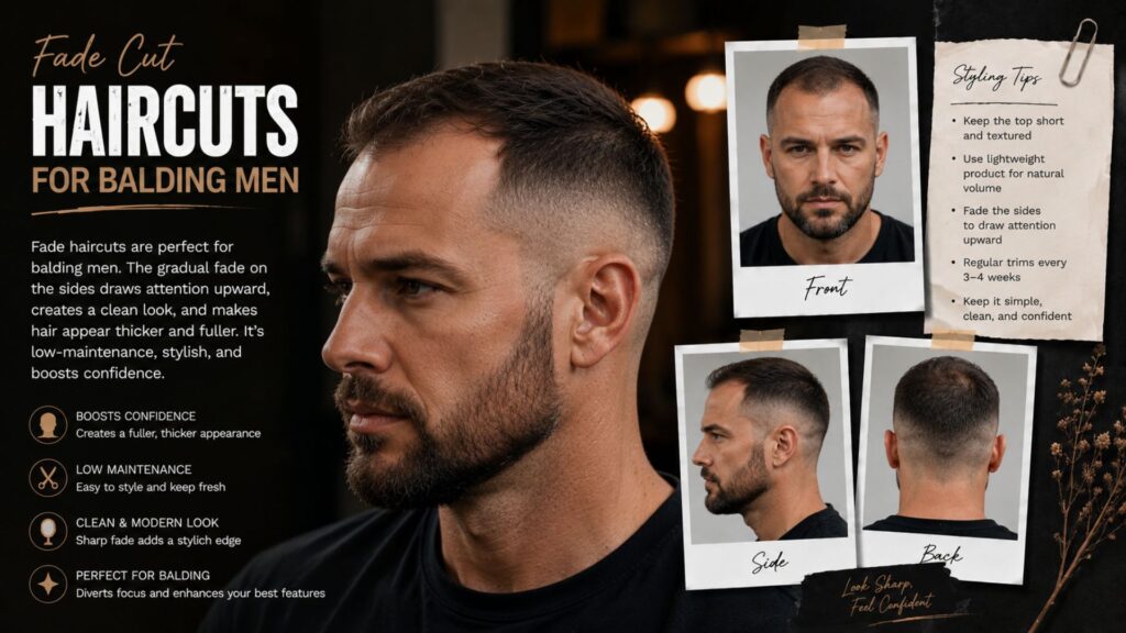 haircuts for balding men