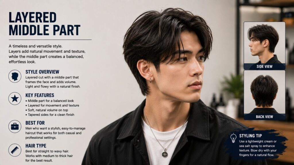 layered haircuts men