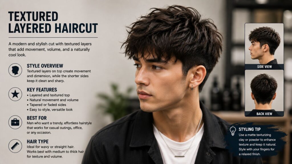 layered haircuts men